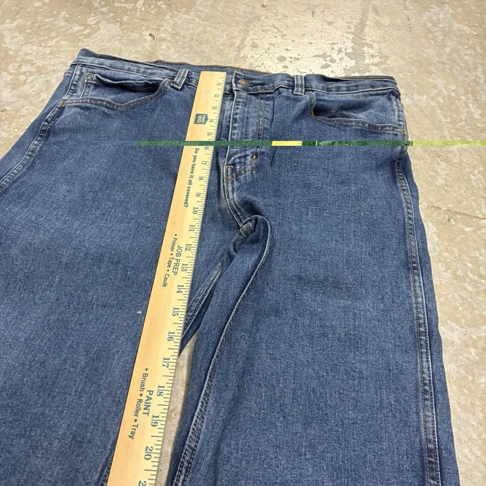Levis Men's Workwear Fit Jeans Mens 36x34 Blue Straight Leg Medium Wash Denim
